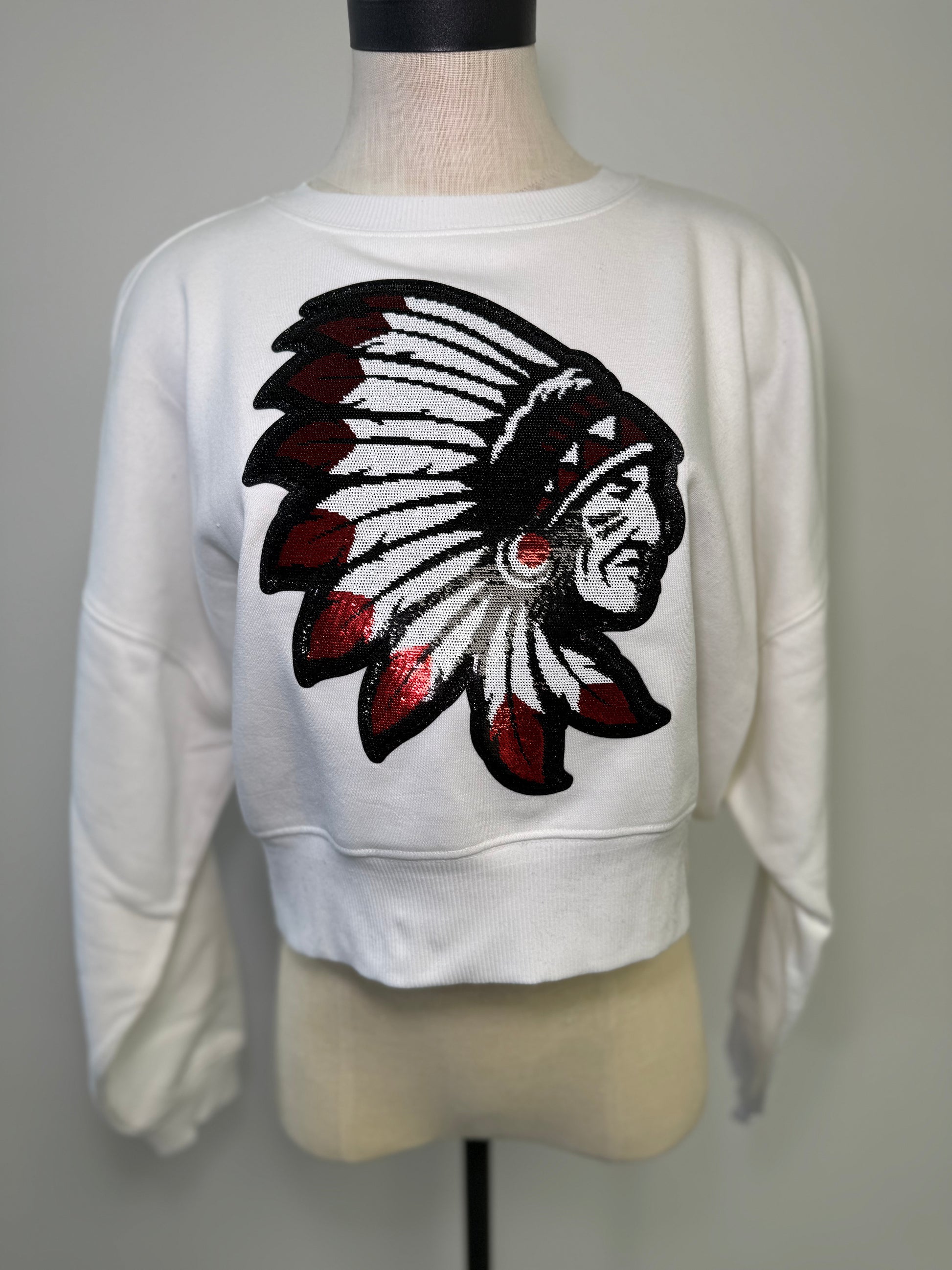 Tomahawk Crop Sweatshirt