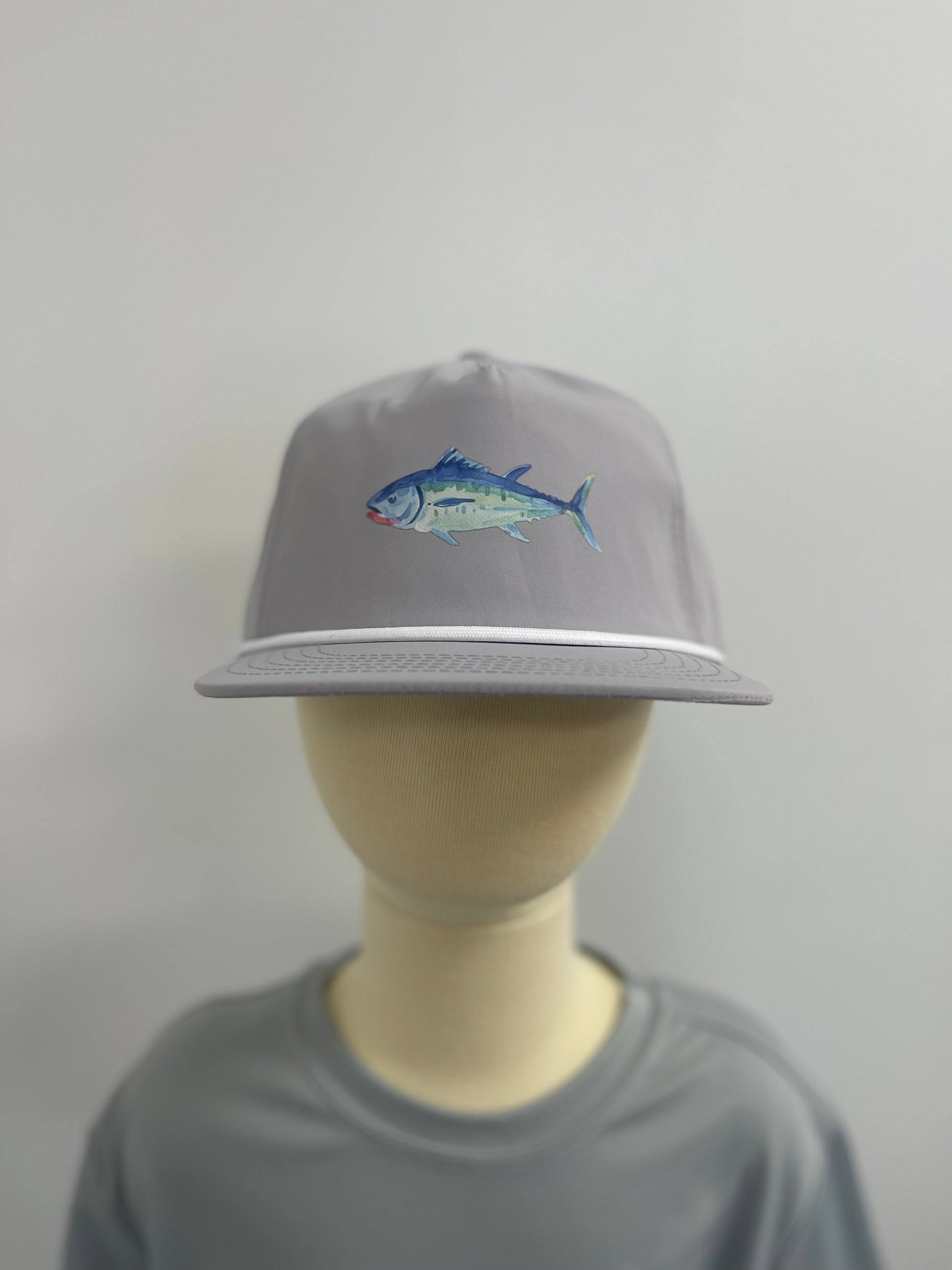 Suns Out. Fins Out. Blue Fin Hat (YOUTH)