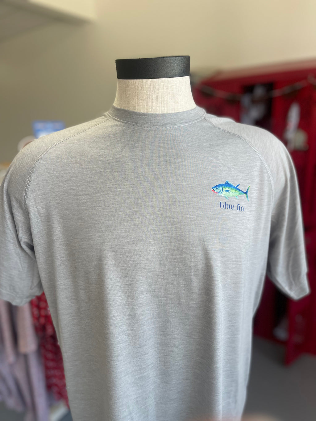 Blue Fin Watercolor Performance T- YOUTH