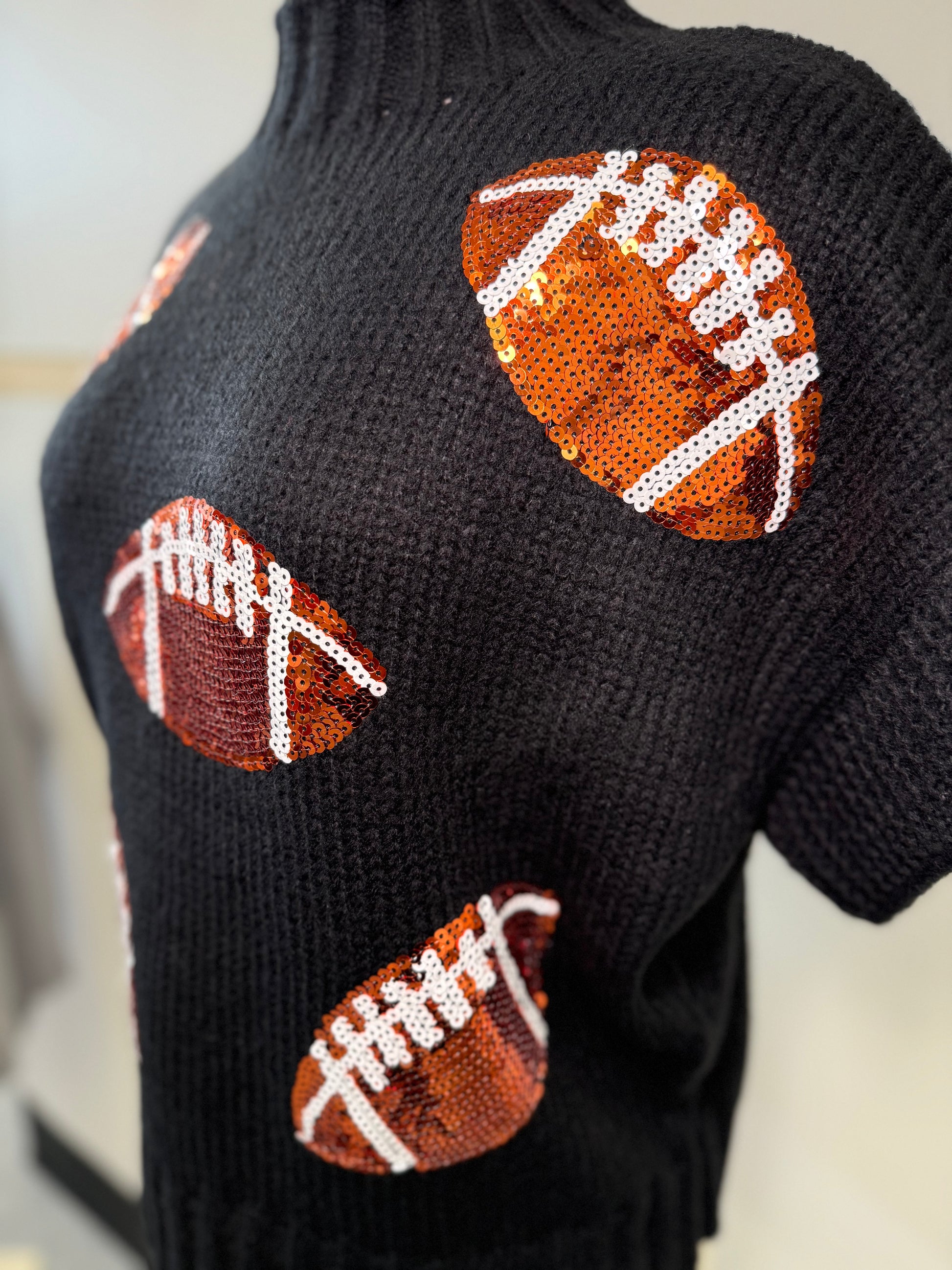 It's Gameday! Sequin Football Sweater