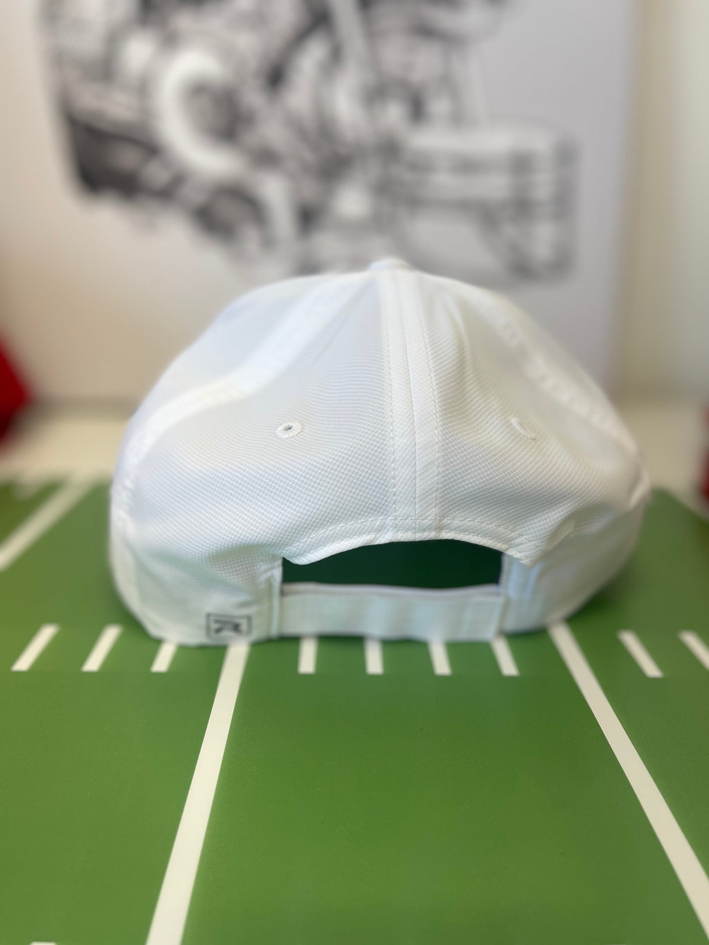 The Shield Patch White Performance Hat- Gulfport