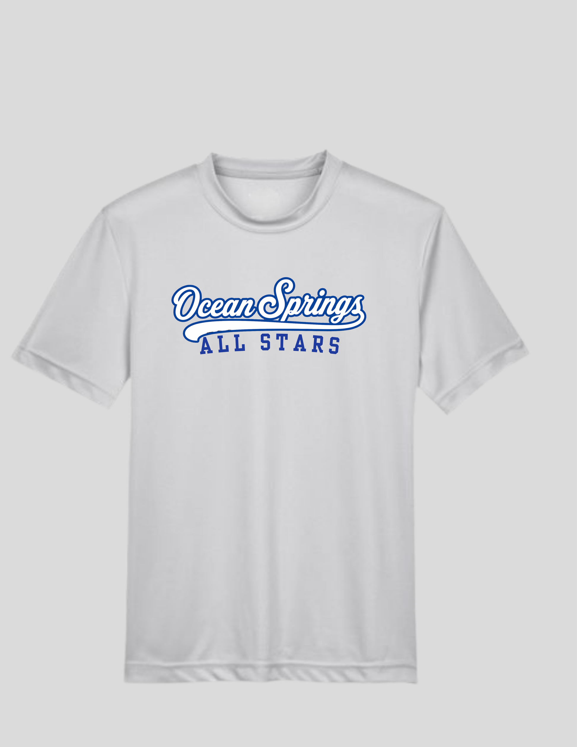 All Star Grey Short Sleeve performance dry fit Tee - Pre Order Only