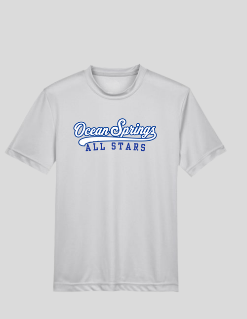 All Star Grey Short Sleeve performance dry fit Tee - Pre Order Only