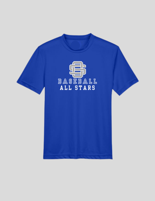 All Star Blue Short Sleeve performance dry fit Tee - Pre Order Only