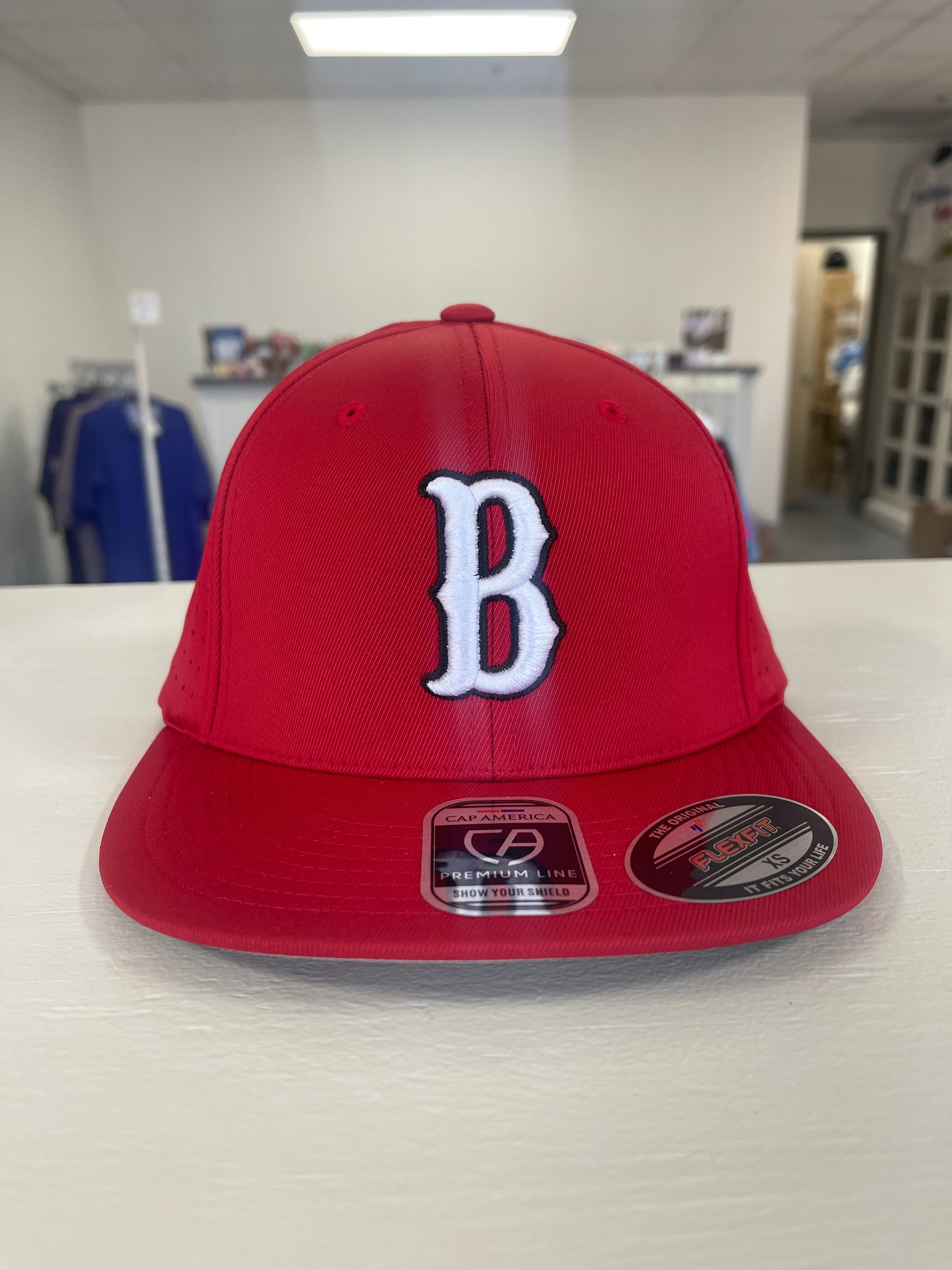 Biloxi B - RED - Flex Fit Hat