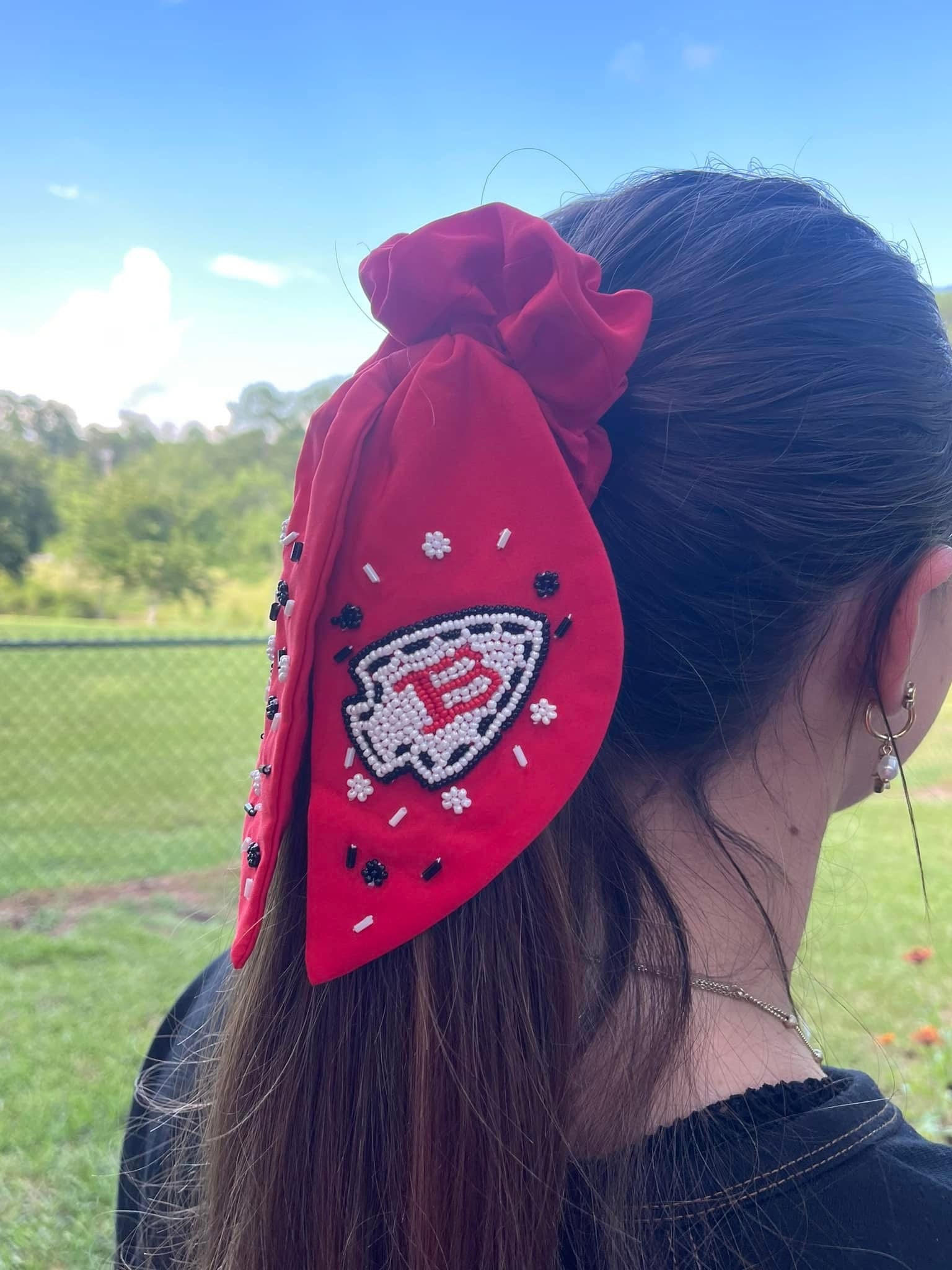 Biloxi Beaded Scrunchie