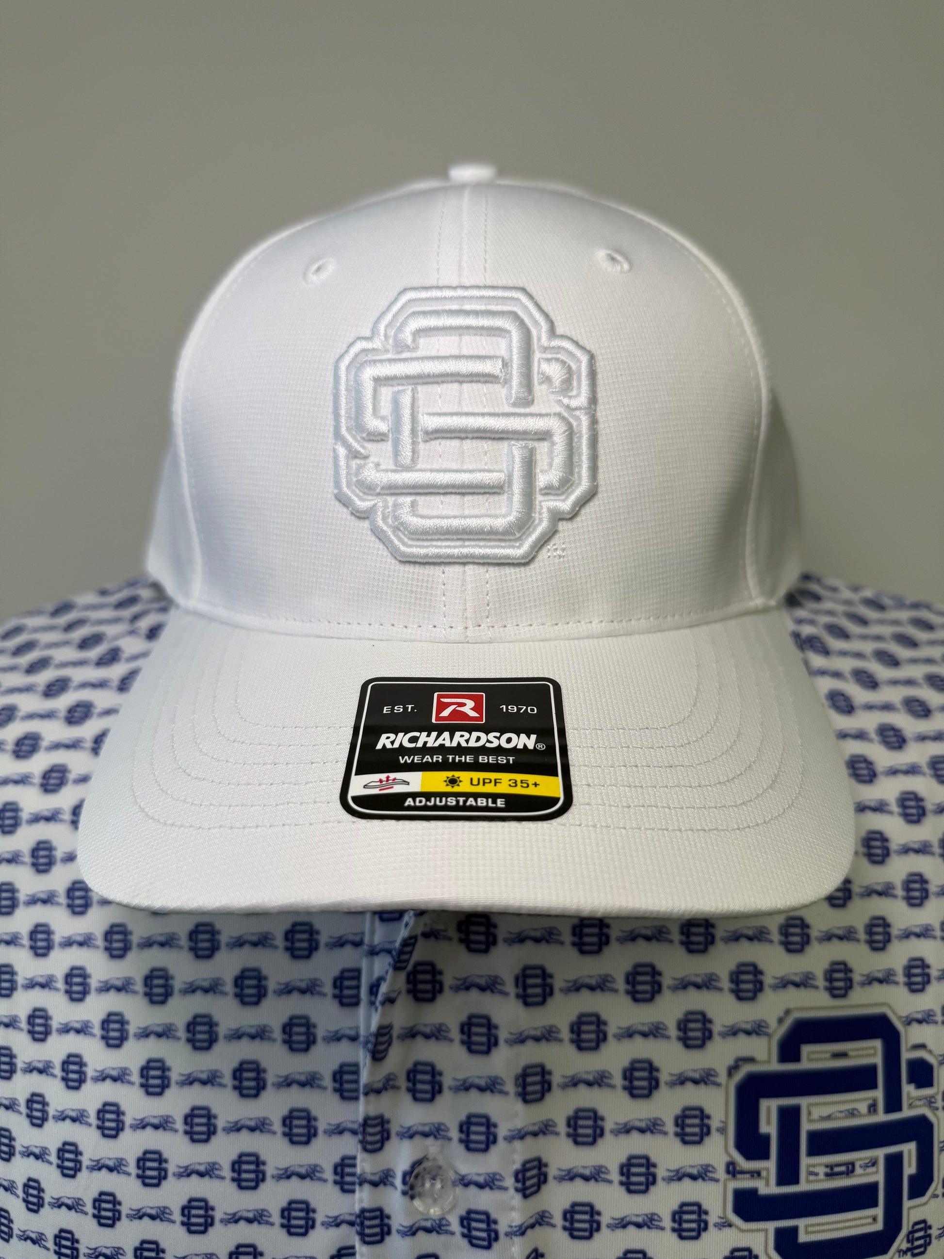 All White All White All White... Performance Hat- Ocean Springs