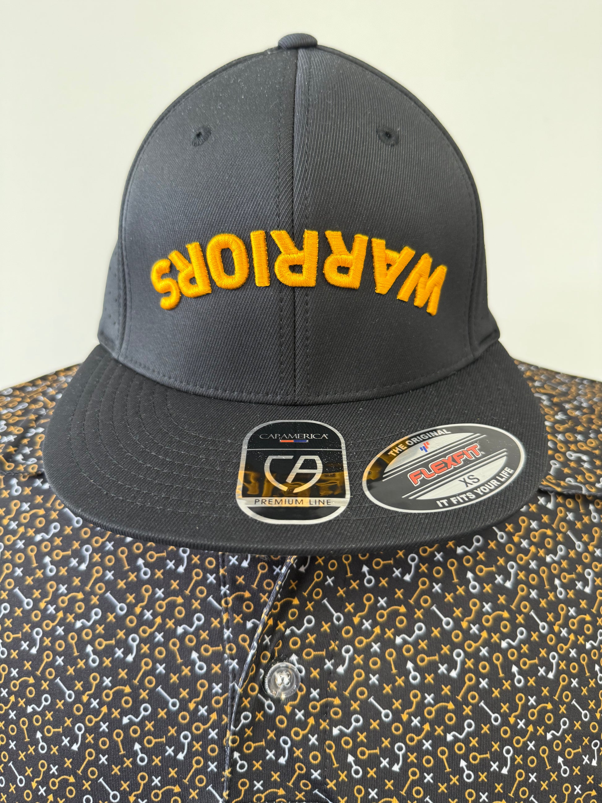 Upside Down Flex Fit Hat- Warriors