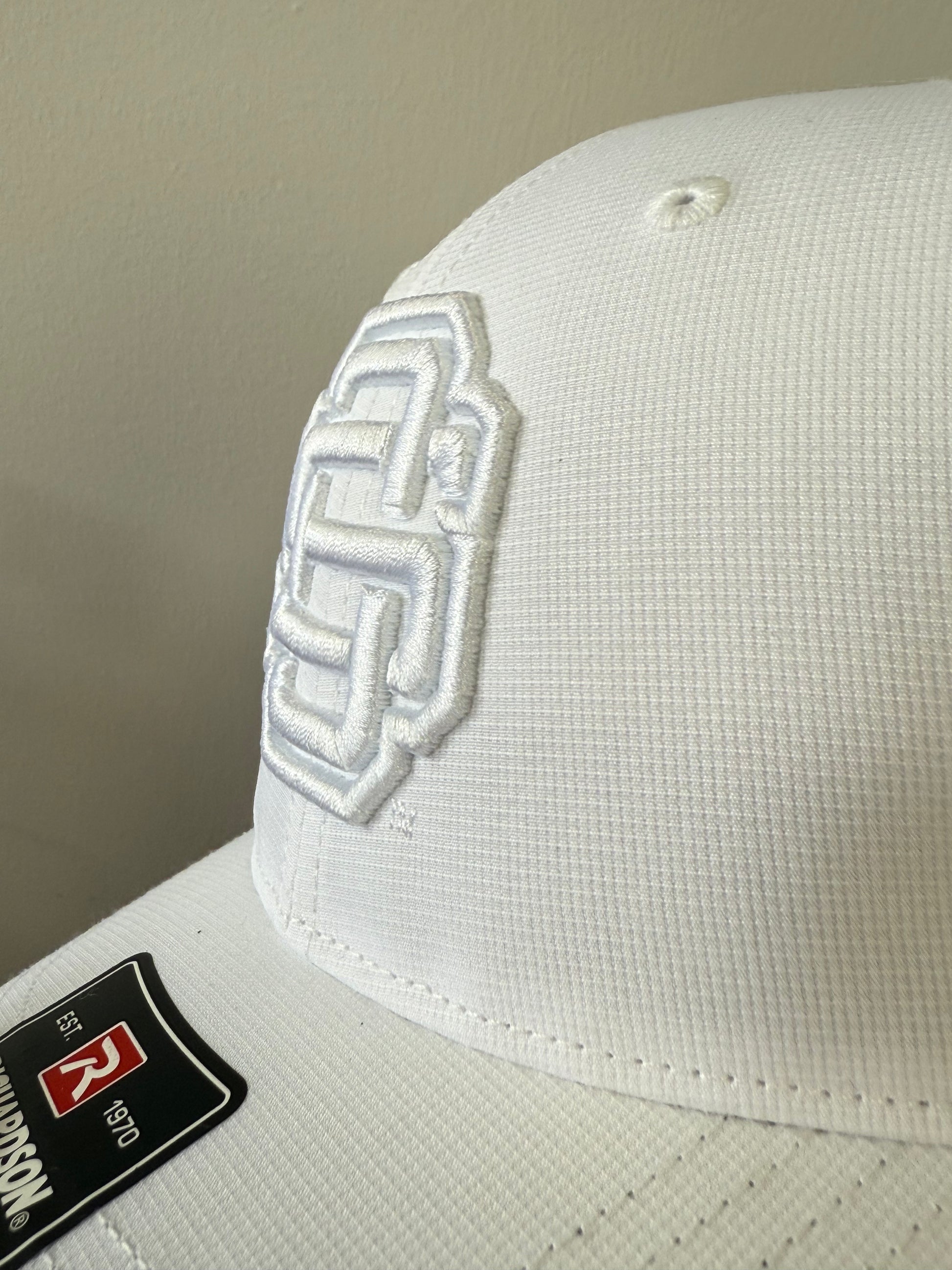 All White All White All White... Performance Hat- Ocean Springs