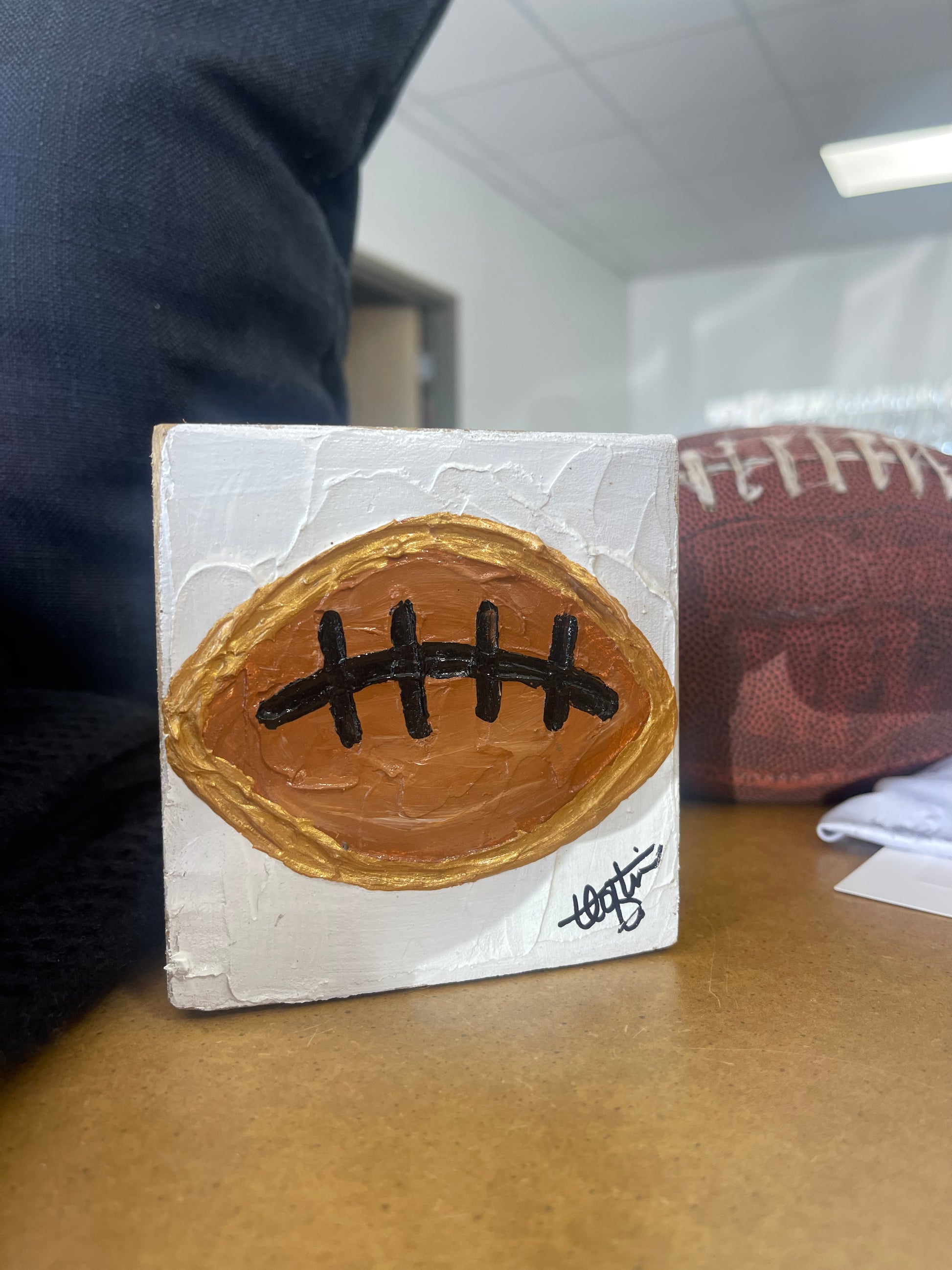 Golden Gridiron Mini Block