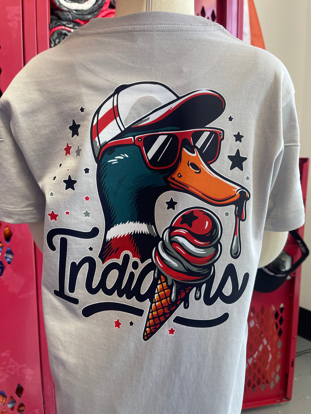 Indians Ice Cream Duck Drip Shirt YOUTH