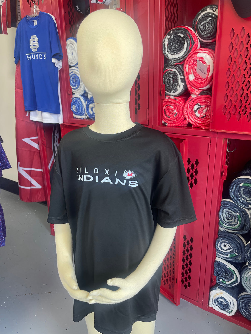 Biloxi Tribe Vibes Performance T YOUTH (black)