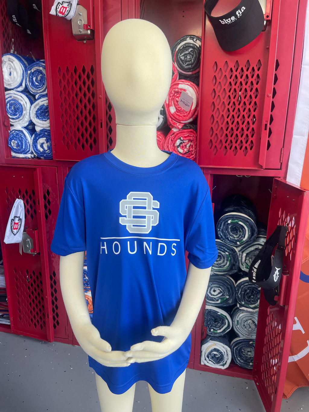 OS Hounds Vibes Performance T YOUTH (blue)