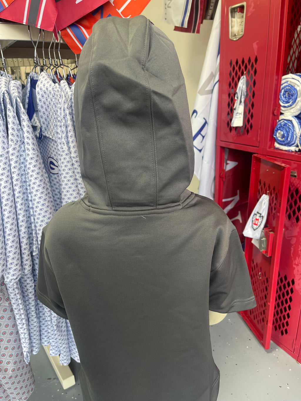 Gulfport Admirals Vibe Short Sleeve Hoodie YOUTH (Grey)