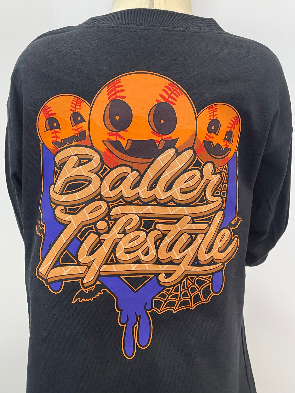 Baller Lifestyle Halloween Long Sleeve Youth Tee