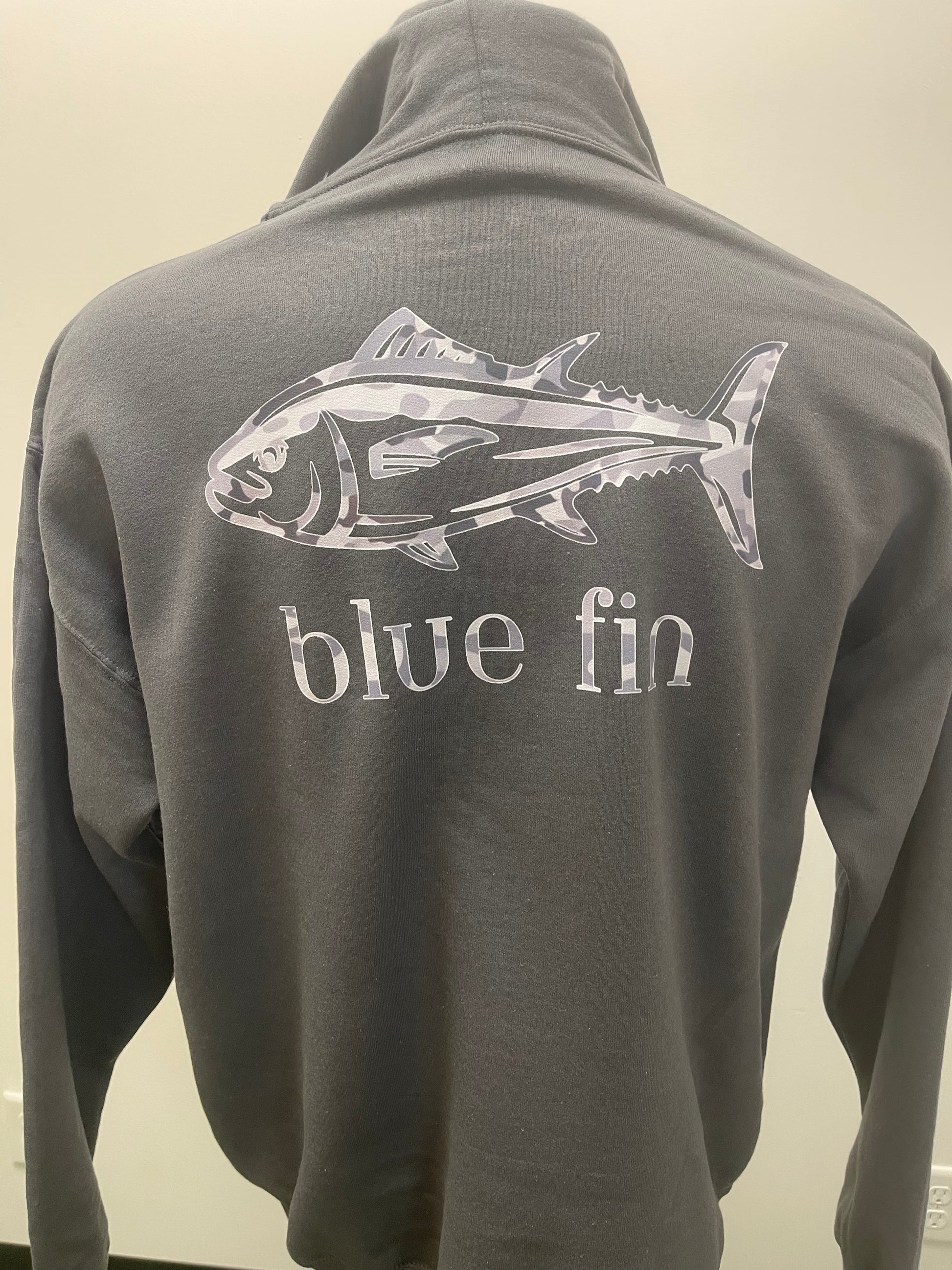 Blue Fin Tuna Hoodie - Camo Fin